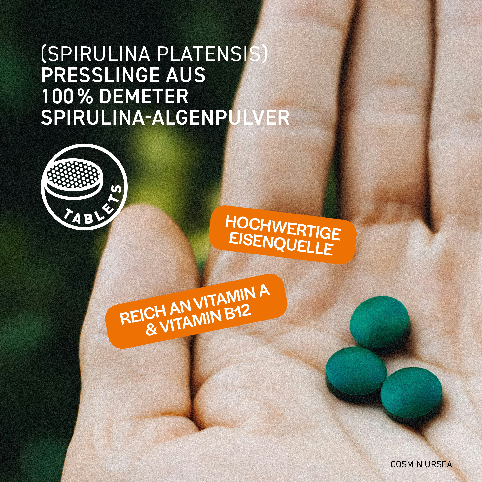 Spirulina Tamandua 300 Presslinge 150 g Demeter