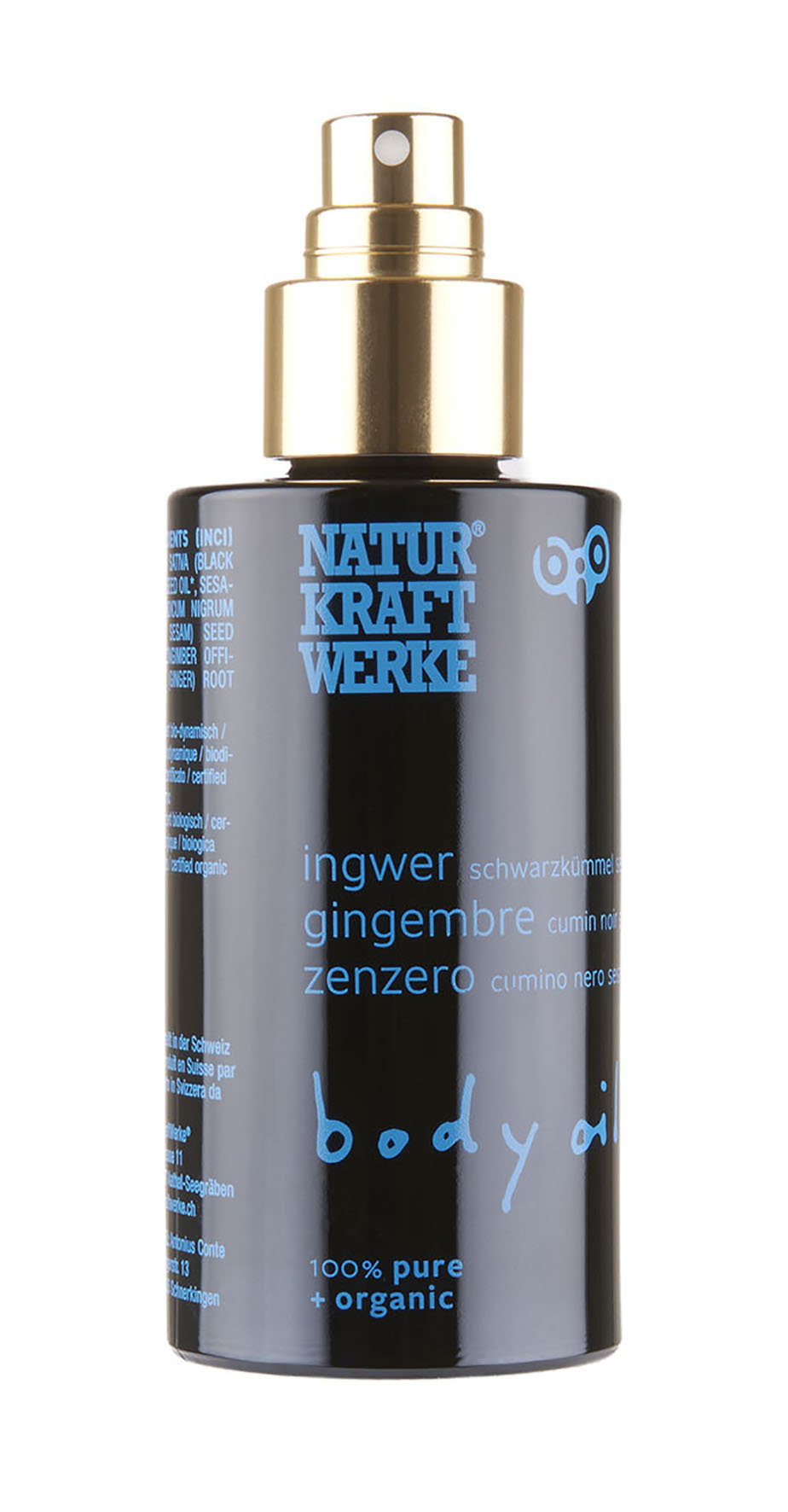 Body Oil Ingwer Schwarzkümmel Sesam 100 ml BIO/kbA