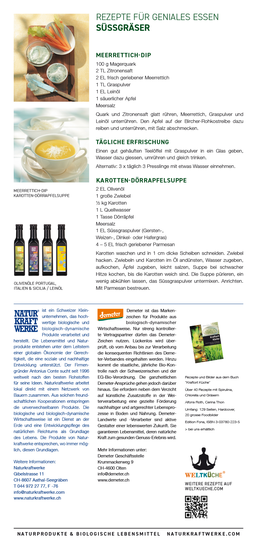 Gerstengras Pulver 130 g Demeter