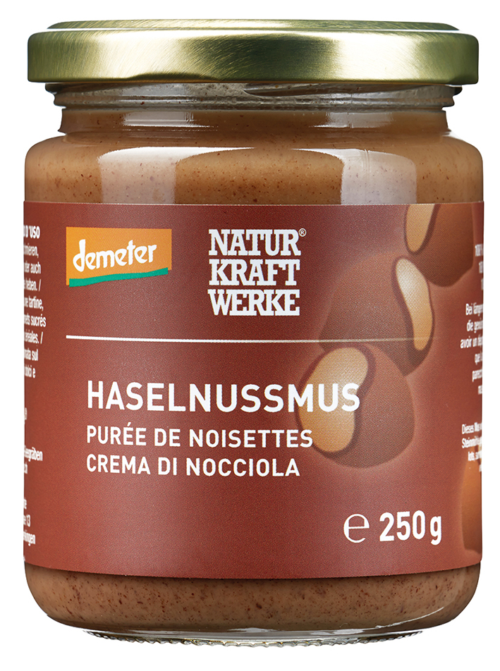 Haselnussmus_250g_frontal_RGB Haselnussmus 250 g Demeter
