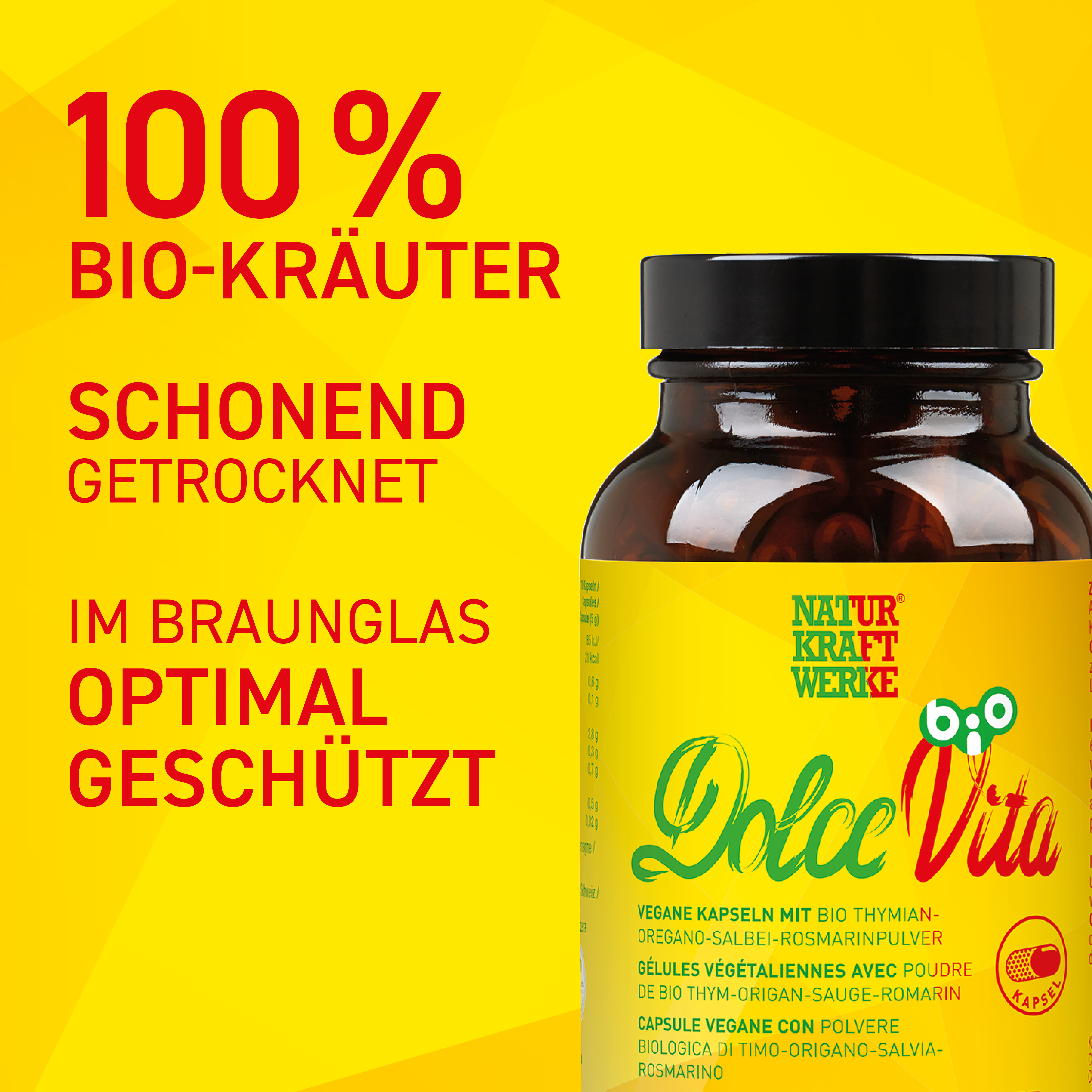 Dolce Vita 150 Vegicaps à 500 mg BIO/kbA