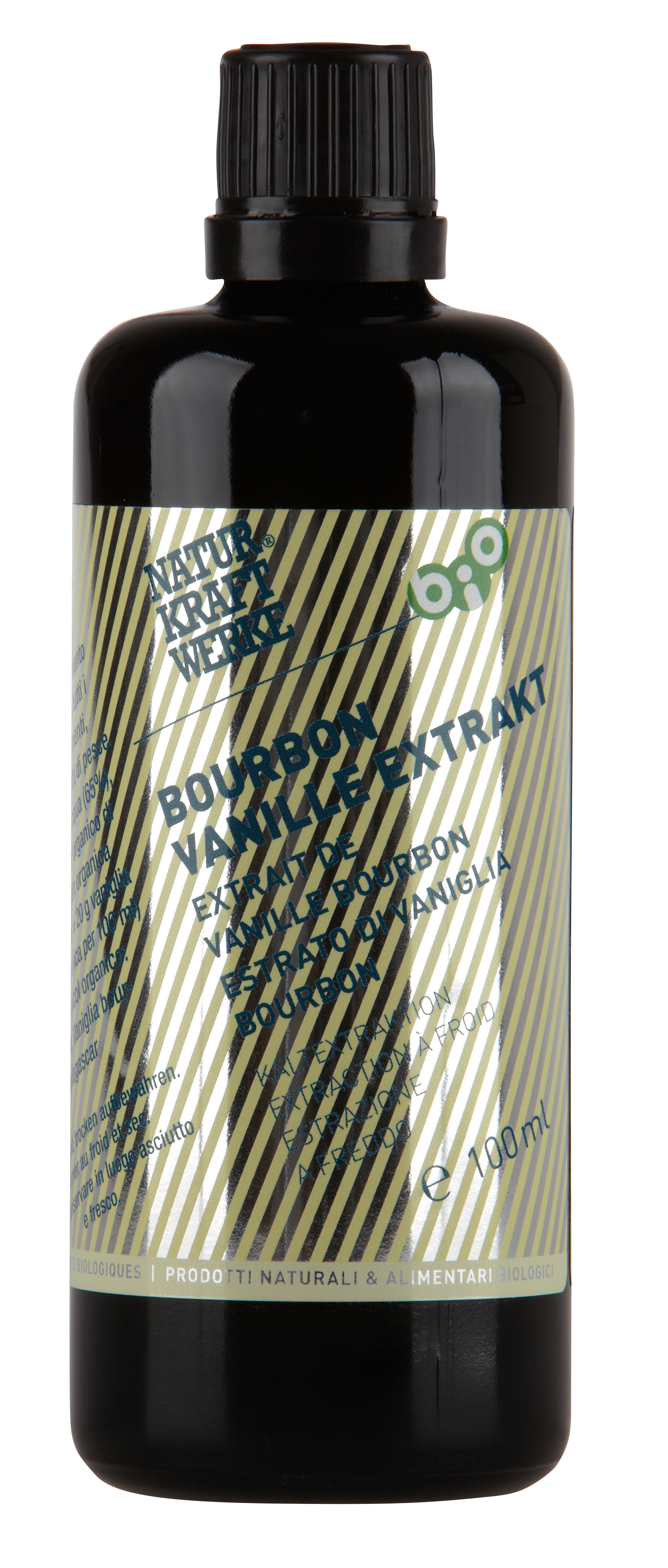 Bourbon-Vanille-Extrakt_frontal_RGB Bourbon Vanille Extrakt 100 ml BIO/kbA