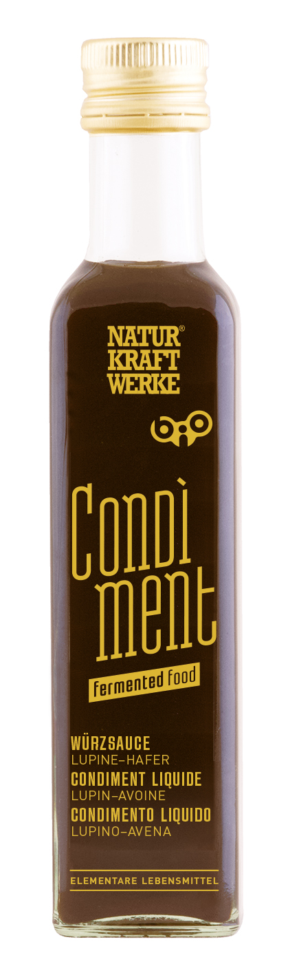 Condiment_RGB Condiment Lupine-Hafer 250 ml BIO/kbA
