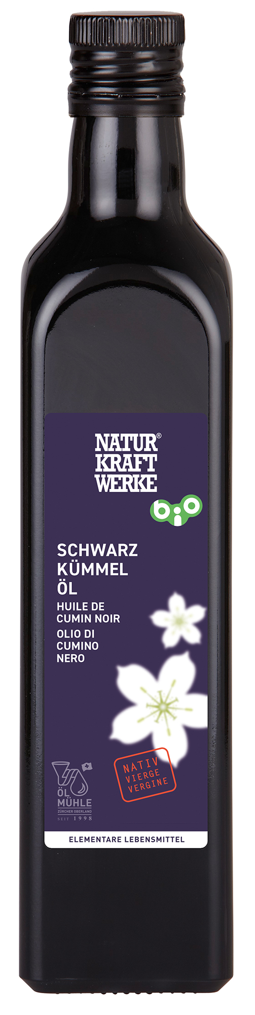Schwarzkümmelöl nativ 500 ml BIO/kbA